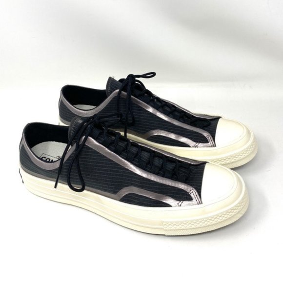 💖MEGA SALE💖Converse Women 170768C CHUCK 70 TAPE SEAM OX Black Canvas Low Shoes - Picture 2 of 9